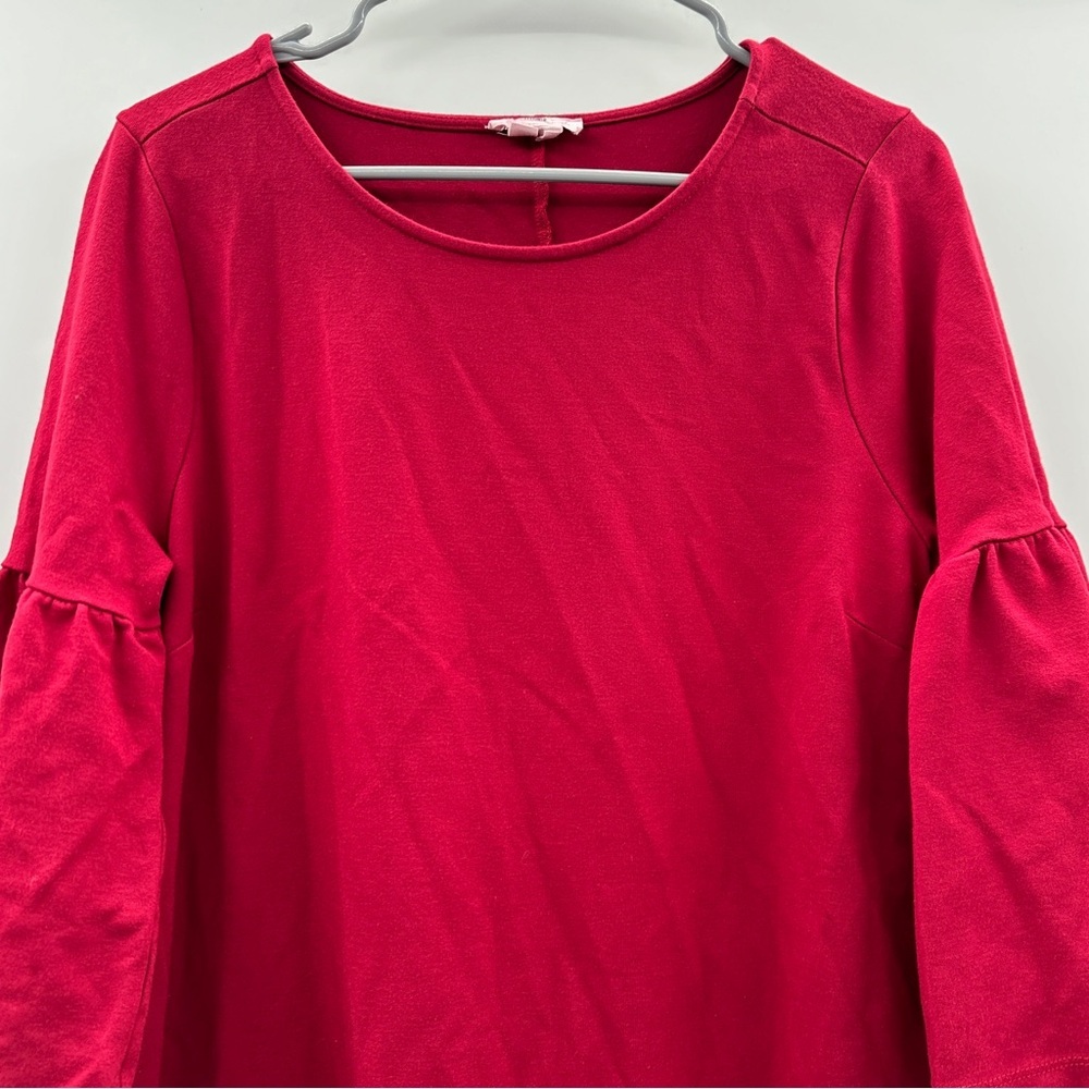 Ingrid & Isabel Maternity Red Flutter 3/4 Sleeve … - image 4